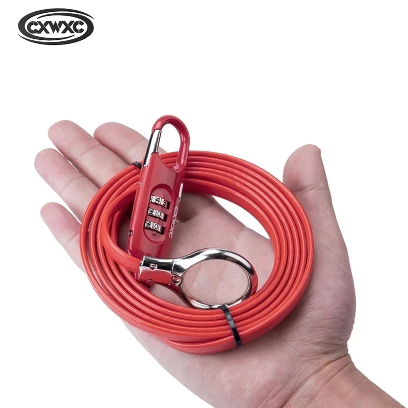 Cable Lock Flexible - Bloqueio de senha portátil para bicicleta,