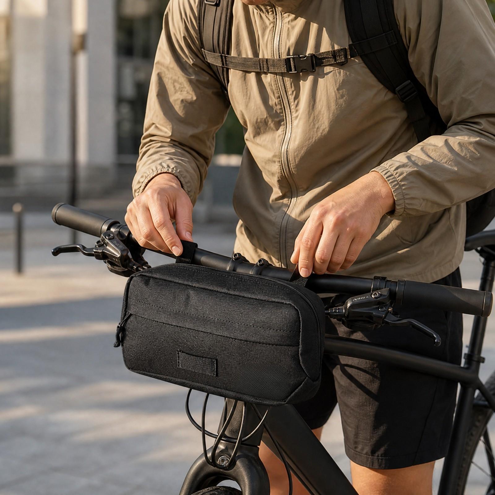 Cycling Commute Essentials - Bolsa compacta para guidão de bicicleta,