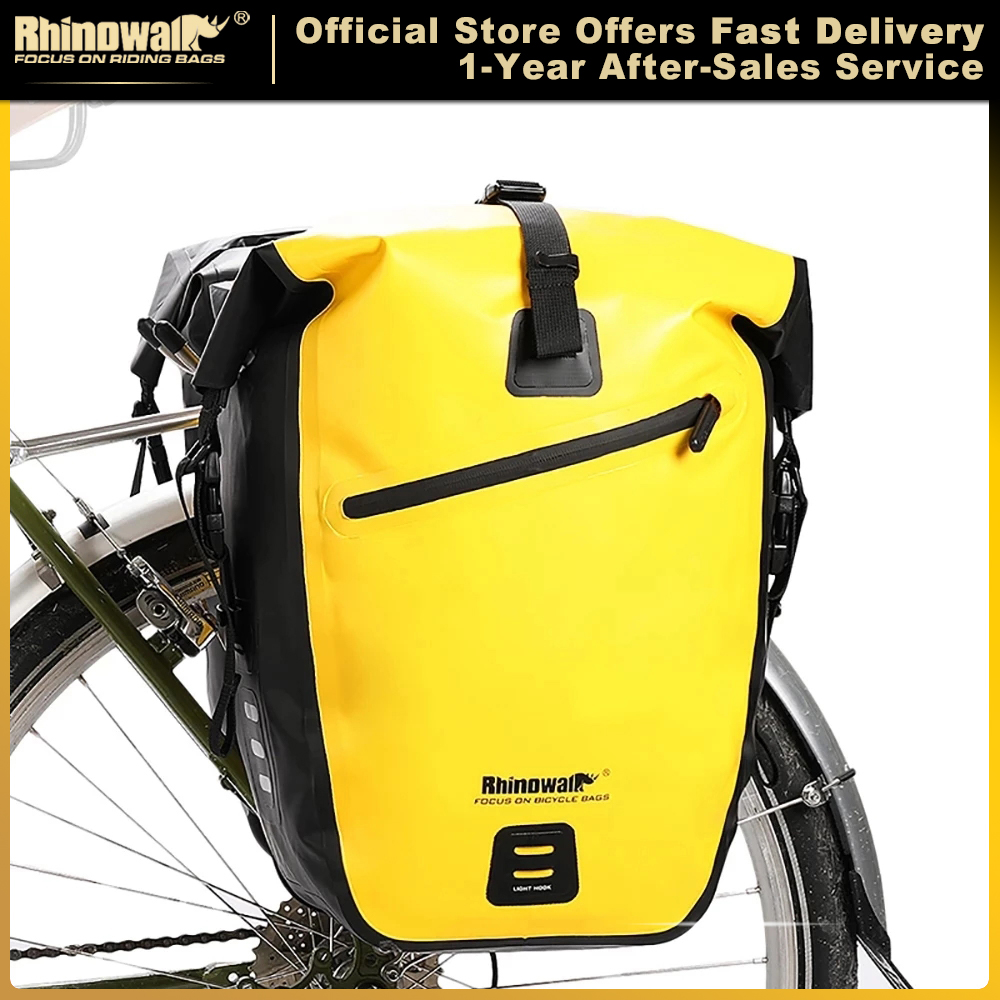 Panniers Waterproof Rear - Bolsa de Bicicleta Impermeável Rhinowalk 20L/27L,