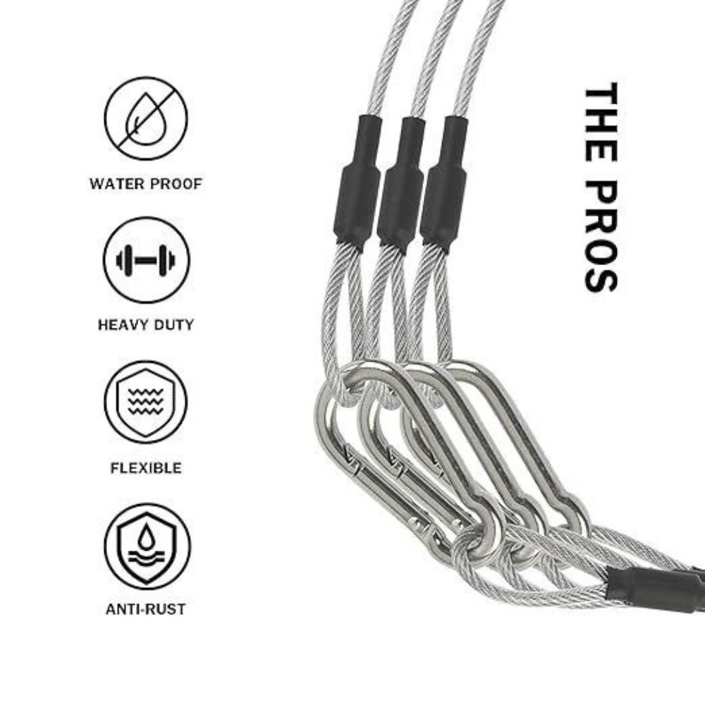 Cabo de segurança em aço inoxi - Cable Lock Flexible avaliação e preço