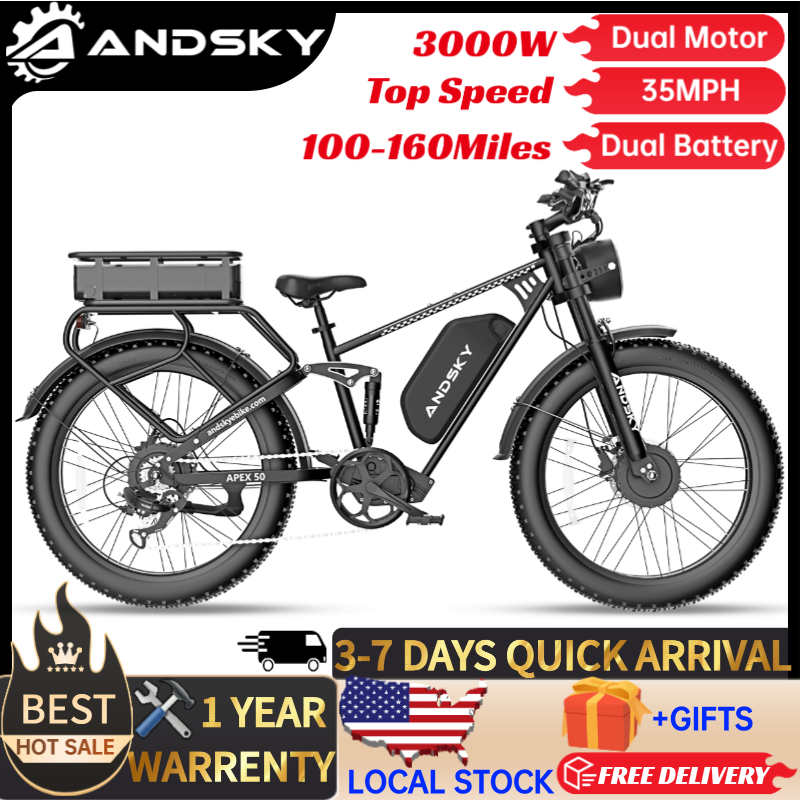 Bicicleta Elétrica ANDSKY Apex - Chain Lock Combination avaliação e preço